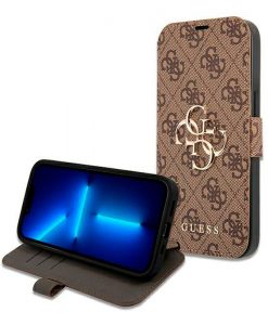 theklips-etui-iphone-13-guess-motif-4g-marron-7