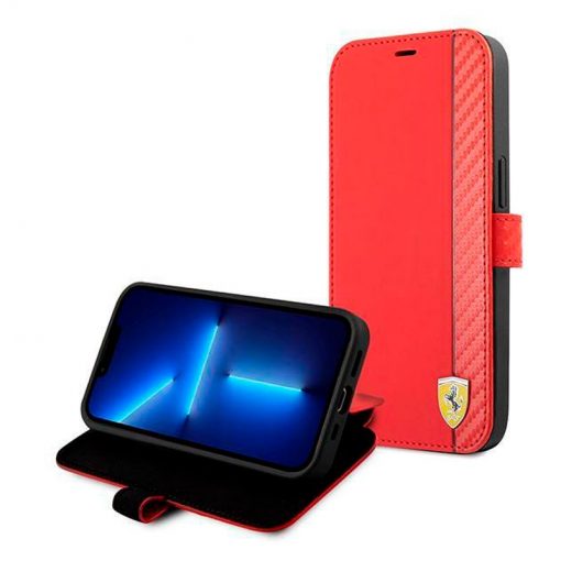 theklips-etui-iphone-13-mini-ferrari-on-track-carbon-stripe-rouge-2