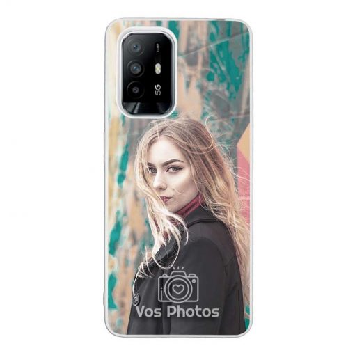theklips-coque-personnalisee-pour-oppo-a95-5g-contour-souple-transparent
