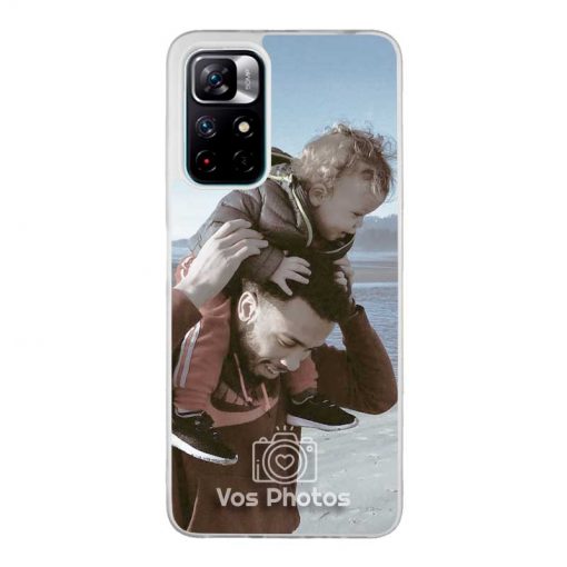 theklips-coque-personnalisee-pour-xiaomi-redmi-note-11-5g-contour-souple-transparent