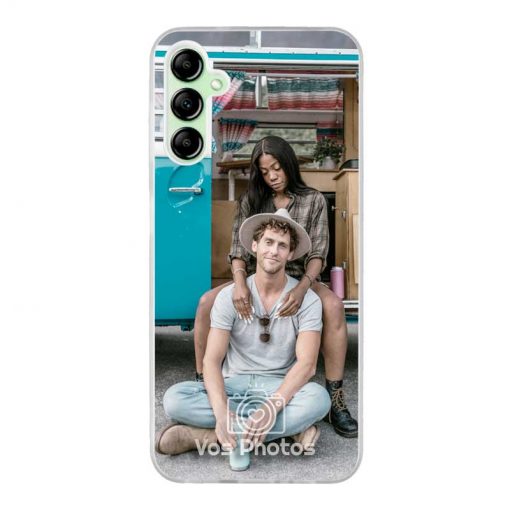 theklips-coque-pour-samsung-galaxy-a14-personnalisee-contour-souple-transparent