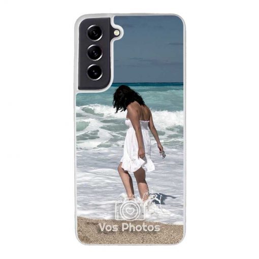 theklips-coque-pour-samsung-galaxy-s21-fe-personnalisee-contour-souple-transparent