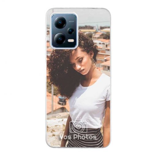 theklips-coque-personnalisee-pour-xiaomi-redmi-note-12-5g-contour-souple-transparent