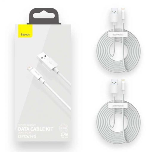 theklips-pack-2-cable-usb-vers-lightning-baseus-blanc-3