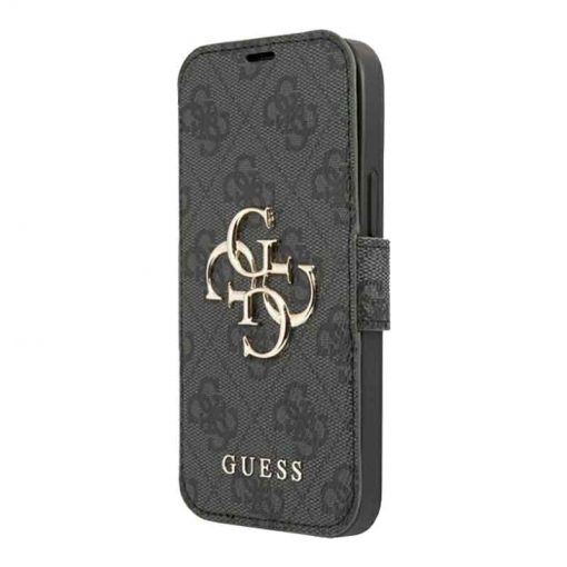 theklips-etui-iphone-13-pro-guess-motif-4g-gris-2