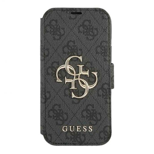 theklips-etui-iphone-13-pro-guess-motif-4g-gris