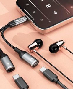 theklips-adaptateur-2-en-1-usb-c-dudao-l13c+-gris-2