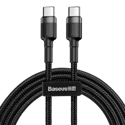 theklips-cable-baseus-cafule-usb-c-60w-3a-noir-gris-2m
