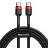 theklips-cable-baseus-cafule-usb-c-60w-3a-noir-rouge-2m