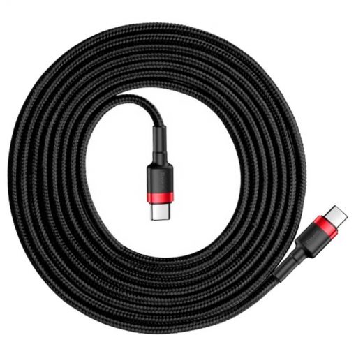 theklips-cable-baseus-cafule-usb-c-60w-3a-noir-rouge-2m-2