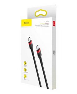 theklips-cable-baseus-cafule-usb-c-60w-3a-noir-rouge-2m-5