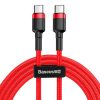 theklips-cable-baseus-cafule-usb-c-60w-3a-rouge-2m