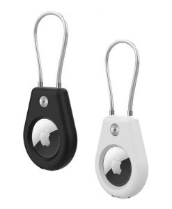theklips-2-coque-airtag-cable-acier-noir-blanc