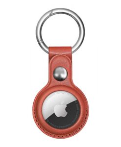theklips-coque-airtag-simili-cuir-marron