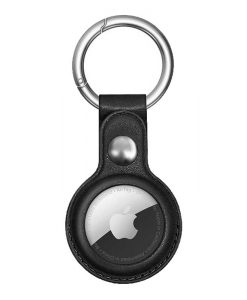 theklips-coque-airtag-simili-cuir-noir