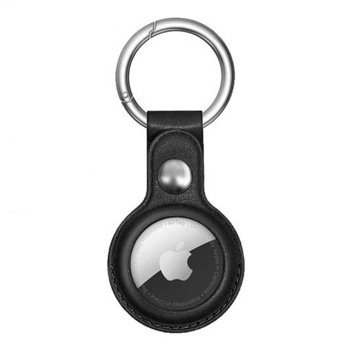 theklips-coque-airtag-simili-cuir-noir