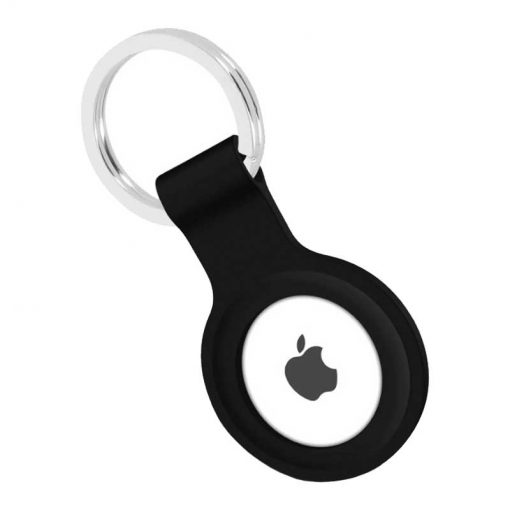 theklips-coque-porte-cle-silicone-airtag-noir